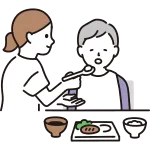Meal Assistance Female SVG Icon